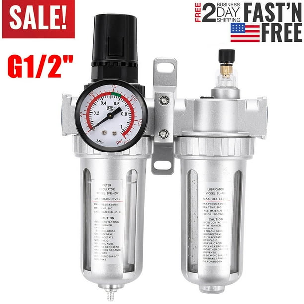 G1/2in Easy Installation Compressed Air Filter Oil‑Water Separator for Air Compressor G1/2in Easy Installation Compressed Air Filter Oil‑Water Separator for Air Compressor